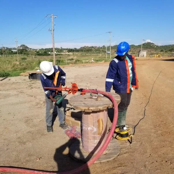 MV armoured cable installation at Butimba