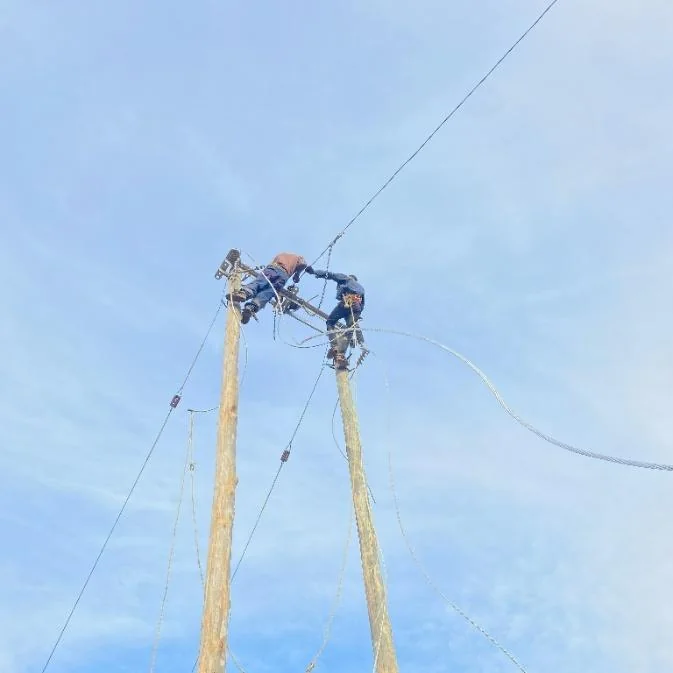 ACSR conductor installation
