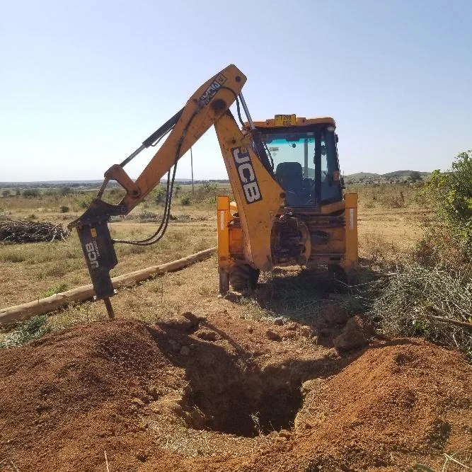 Pole pit excavation for SOTTA project